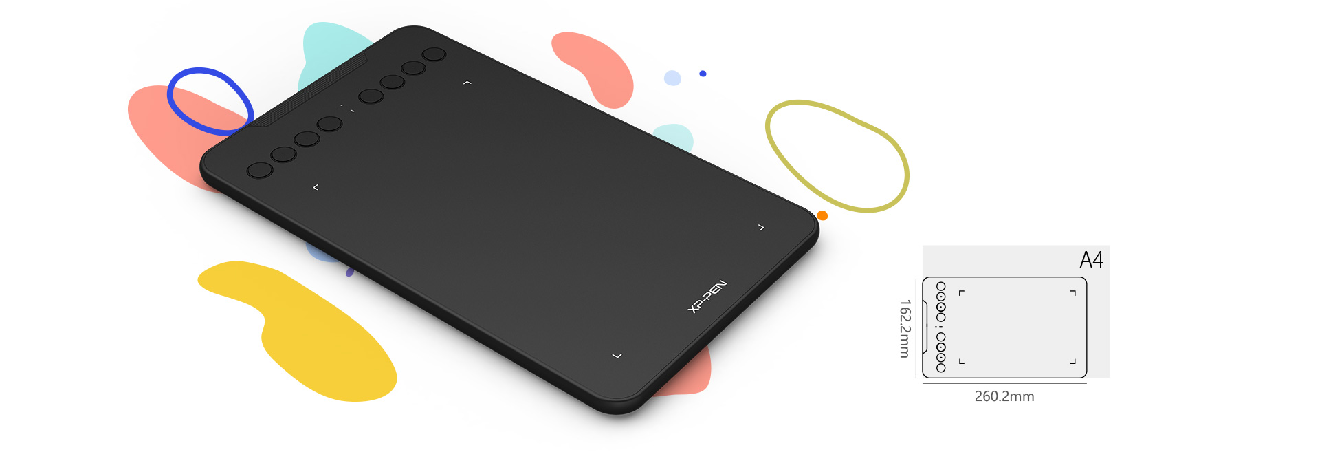 XP-PEN Deco mini7Wワイヤレス接続で利用可能のペンタブレット