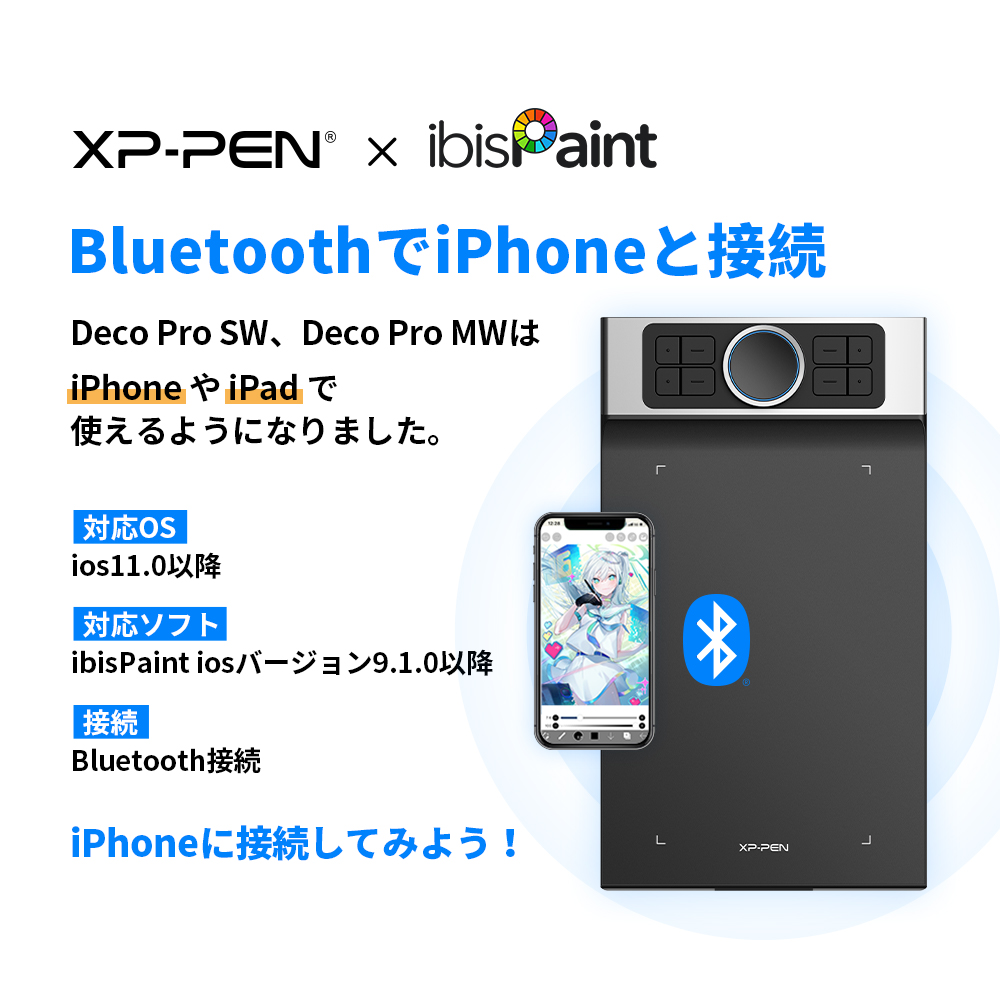予約中！】 XPPen Deco03ペンタブレット ワイヤレス対応 10 6インチ 8192レベル筆圧 バッテリフリースタイラスペン ペイントソフト無料ダウンロード可 